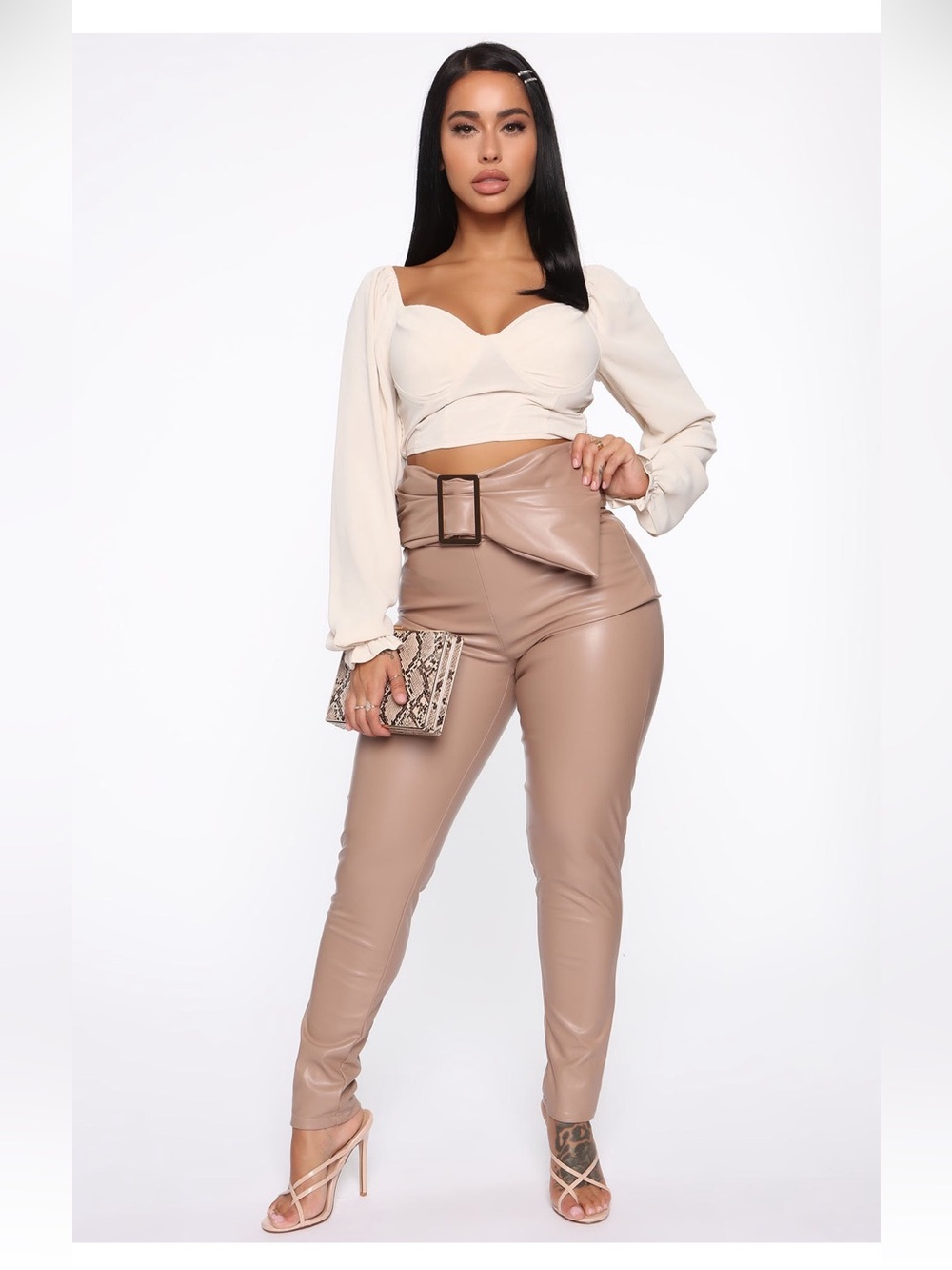 Bustier long sleeve top